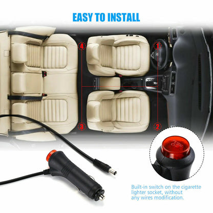 4X 48LED RGB Car Interior Atmosphere Light Strip Bar Bluetooth